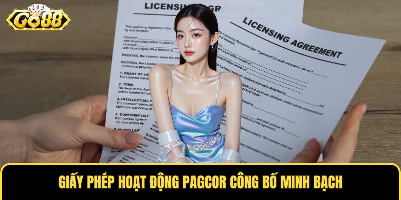 Giấy phép hoạt động PAGCOR công bố minh bạch